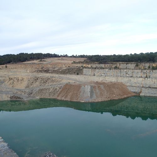 Carrière en exploitation – Gestion des eaux et travaux VRD en Bretagne