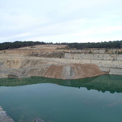 Carrière en exploitation – Gestion des eaux et travaux VRD en Bretagne