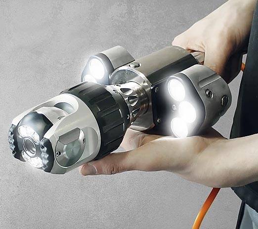 Caméra d’inspection des gaines de ventilation avec éclairage LED haute puissance