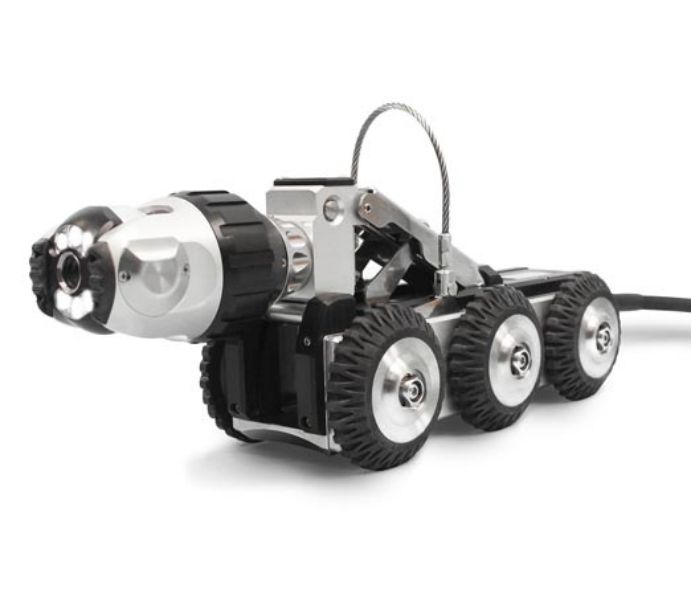 Caméra robotisée Minicam utilisée pour l’inspection télévisée des réseaux EU et EP. ITLP Services intervient en Bretagne pour diagnostics, contrôles fin de chantier et recherche d’anomalies.