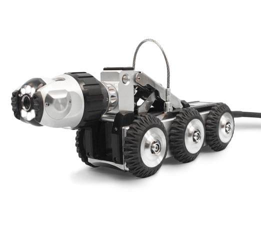 Caméra robotisée Minicam utilisée pour l’inspection télévisée des réseaux EU et EP. ITLP Services intervient en Bretagne pour diagnostics, contrôles fin de chantier et recherche d’anomalies.