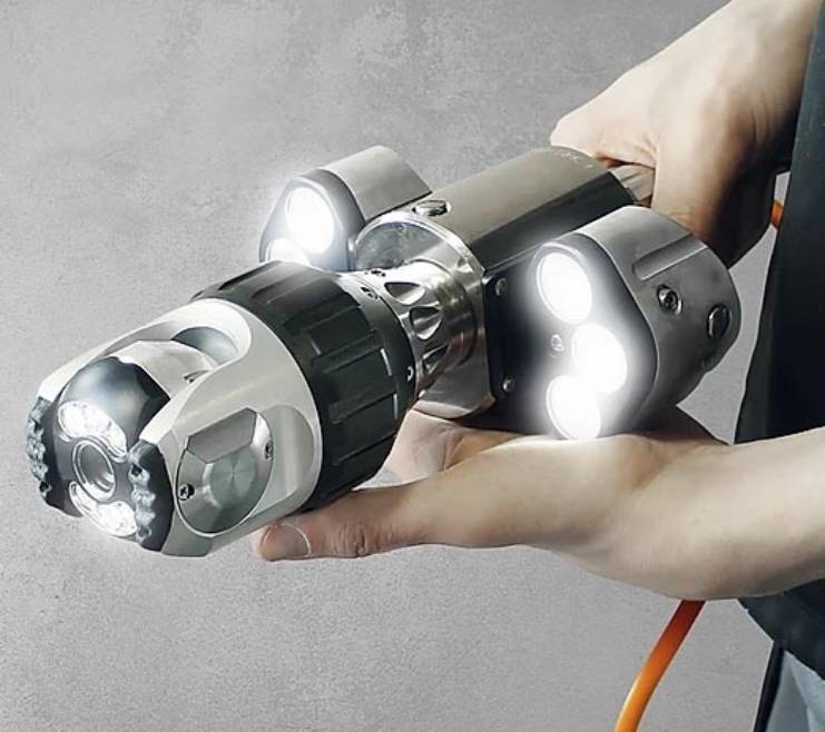 Caméra d’inspection des gaines de ventilation avec éclairage LED haute puissance
